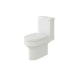 Bathroom Toilet Close Coupled Pan Soft Seat Cistern Modern White Ceramic WC