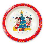 Disney Mickey & Minnie Mouse Christmas Plate - 21cm Plastic Kids Holiday Dish