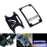 License Number Plate Holder & LED Frame For Harley Dyna Softail Low Rider S ST