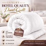 Hotel Quality Duvets Feels Like Down Hollowfibre Quilt TOG Single Double King UK