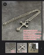Titanium Cross  EDC Decoration