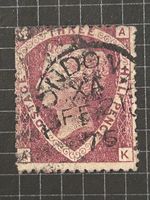 QV GB 1870 Sg51/2 11/2d Red Plate 3 Used. Trimmed Perfs