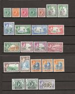 JAMAICA 1938/52 SG 121/133a + 133aa/132ba/132b/128a/124c MINT