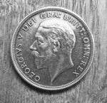 GEORGE V SILVER PROOF WREATH CROWN 1928  . IN EXCELLENT  CONDITION.  9034 MINTED