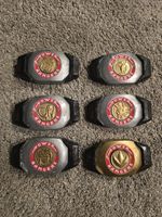 Mighty Morphin Power Rangers Buckler Set Made From Orignal Molds By Prop Master