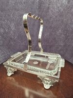 Victorian Silver Plated Butter Bonbon Dish E H. Stockwell London 1893