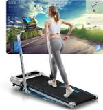 5-in-1 Walking Pad with 9% Incline 12KM/H Under Desk LED Screen Remote