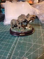 Elephant Mum with Baby, Resin Figurine by The Juliana Collection 🐘🐘