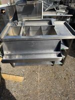 All In One Cocktail Station Fully Loaded Ice Well Double Speed rails Glass Wash