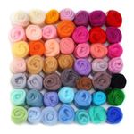 50 Colors Needle Felting Wool DIY Craft Materials For Wool Felting Yarn Supplies