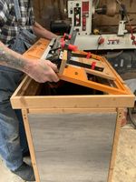 Triton TRA001 Router Table 240V Orange/Grey/Red 800x800x900mm