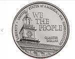 2026 US Constitution James Madison Quarters Rolls P & D rolls.