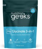 Magnesium Glycinate 3-in-1 Complex 1800mg Supplements 90 Vegan Capsules