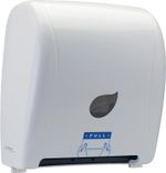 Winco Pur-Clean, Manual Auto Cut Roll Towel Dispenser, White TDAC-8W