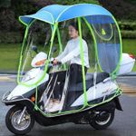 Fully Enclosed Motor Scooter Motorcycle Umbrella Mobility Sun Shade  Rain Cov...