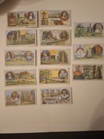 F & J Smiths Battlefields Of Great Britain X 13 Cards 1913
