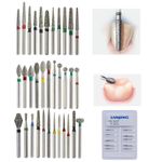 Dental Diamond Burs FG Round End Taper Football Flame Long Round Pear High Speed