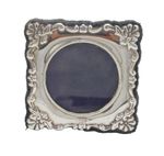 Sterling Silver Small Floral Pattern Picture Frame Vintage 1995 Sheffield