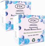 FDC Flexible Denture Cleaner and Disinfectant Mint Flavour 6 Months Supply 2 Box