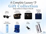 NEIU Luxury Men's Gift Set Watch Belt Wallet Alternative Sunglasses Bottle Box