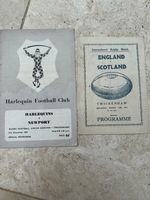 England v Scotland 1947 Rugby Programme - 15th March 1947 & Harlequins 1957 