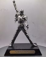 Freddie Mercury  Queen   Statue- Metalic Silver Finish