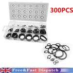 300 Piece Circlip Set Retaining Circlips Cir Clip Snap Ring Assortment