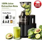 Electric Juicer Machine Slow Juicer Cold Press Squeezer Slag Juice Separator UK