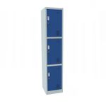 3 Door Steel Locker 1850mm H x 380mm W x 450mm D