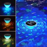RGB Solar Floating Pool Lights Fish Projection Lamps Hollow Pond Floating Lights