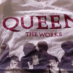 Queen "The Works" White Graphic T-Shirt Clothing Original