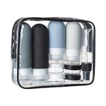 16 Pack TRAVEL BOTTLES SET FOR TOILETRIES TSA APPROVED SILICONE TRAVEL CONTAINER