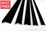 PVC CORNER UNEQUAL BLACK PLASTIC 90 DEGREE ANGLE TRIM 2.5 METERS VARIOUS SIZES