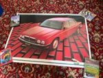 1986-7 Jaguar XJ40 XJ6 Dealership Launch Poster Original Full Size Rare