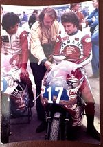 OTELLO  BUSCHERINI - JOHNNY CECOTTO     -   MOTORCYCLE RACERS   -  PHOTO -  1975
