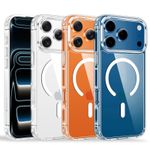 Case For Apple iPhone 17 16 15 14 Pro Plus Max Magnetic Clear MagSafe Cover Skin