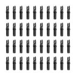 Archery Arrow Nocks 6.2mm 0.244", 40 Pack Insert Arrow Nock, Black
