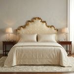 Antique Headboard Carved Lacquered Wood XX Century Original