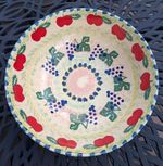 VTG Archer Italian Spongeware Ceramic Bowl, 13” Diameter.