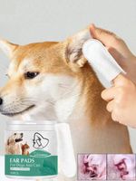 50pcs Finger Wipes For Ear Cleaning For Dogs, Cats And Pets, Removes Dirt-UK...