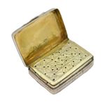 George IV Sterling Silver Floral Vinaigrette Antique 1825 Birmingham