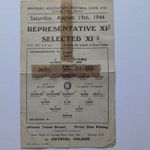WATFORD 1944/1945 wartime representative match man united city arsenal Leeds 