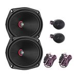 Bassface IndyCX69 480w Max 6x9"Inch Component Car Shelf Speakers & Tweeters