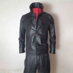 Elvis Presley 1968 Comeback, special Lambskin black leather suit, tribute Artist