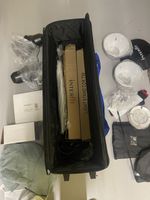 Interfit EXD200 Two Head Studio Flash Lighting Kit + Roller Case & Stands