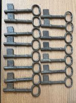 Vintage Rusty Blanks Rim Key (Various) Old Key - Genuine Key - Antique - Iron