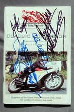 John Cooper, Robb, Pickrell & more signed Programme. TT, UGP, Superbikes.
