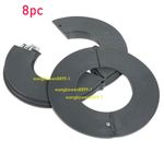 8pc Bucket Pin Shim 3mm-5mm Thickness for Excavator And Skid Steer Detachable-