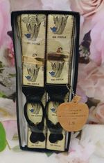 NEW RARE SILK Albert Thurston Mens Limited Edition Braces Made In England 