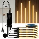 LED Light Kit for Acoustic Wall Slat Panels Touch Sensor Shelf Lighting